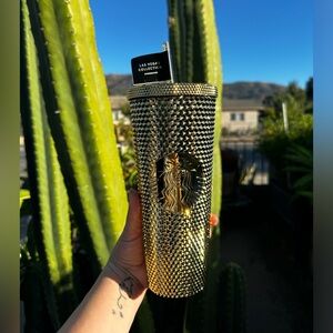 Las Vegas Gold Starbucks studded cup